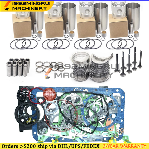 Overhaul Rebuild Kit For Mitsubishi K4D Engine Fits CAT MS04M MS030 Excavator - Picture 2 of 6