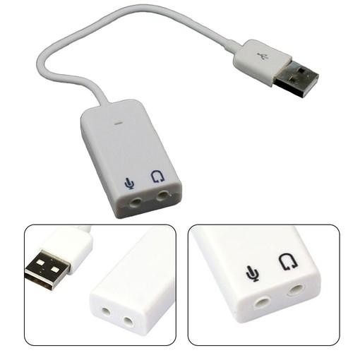 Praktisch Zu Bedienen Soundkarte Mikrofonzubehör Verkabelt Virtuelles USB 3D - Bild 4 von 10