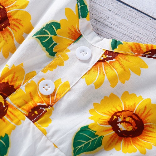 Toddler Baby Girl's Floral Sling Tops Clothes Skirts Dress Summer Clothes Set - Picture 7 of 15