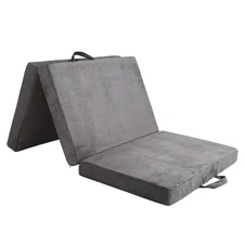 Portable Floor Bed Foldable Mat for Travel & Camping & Yoga,75" x 38" x 4"