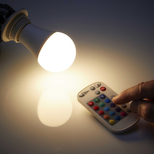LED Glühbirne E27 9W GU10 4,8W mit Fernbedienung RGBW Bunt Warmweiß - Bild 5 von 22