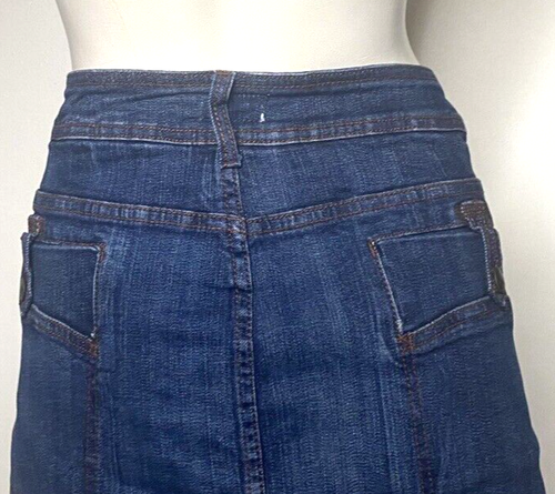 Venezia Women’s Blue Denim Skort Size 28 Stretch 5-Pocket Jean Skirt Shorts Comb - Picture 9 of 9