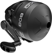 Zebco 808 Spincast Fishing Reel, Size 80 Changeable Right- or 80, Black 