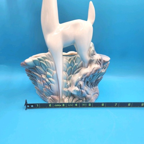 "Estatua de ciervo de cerámica vintage MADDUX de California 11"" jardinera #526 MCM 1959" - Imagen 9 de 13