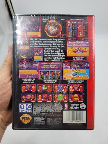 NBA Jam T.E. (Sega Genesis, 1995) Brand New Tears On Plastic Wrapping Rare Read - Picture 3 of 15