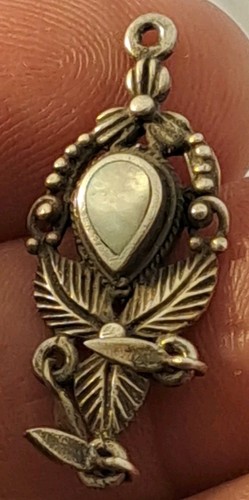 Sterling Silver Native American Handmade MOP Mother Of Pearl Necklace Pendant - Picture 5 of 6