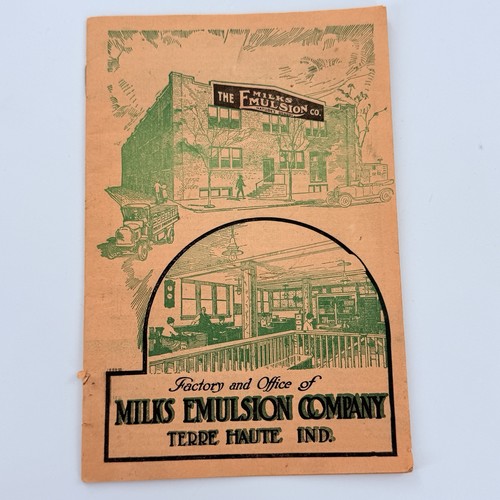 Milks Emulsion Company Terre Haute Indiana Booklet Pamphlet C1915 - Picture 2 of 6