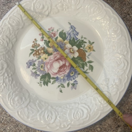 Tabletops Unlimited VICTORIAN ROSE 10 5/8" DINNER PLATE And Bowl - Picture 2 of 5