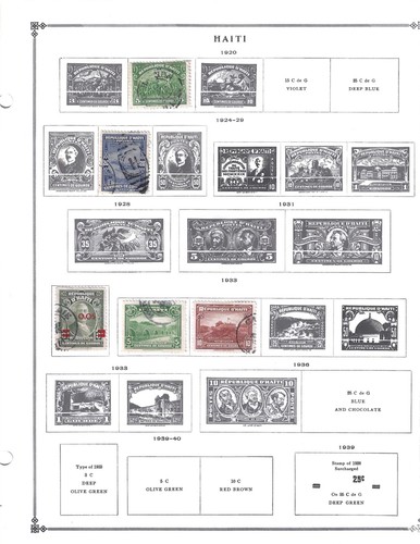 Silk's Stamps - Haiti Collection (1891-1958 + BOB) Scott International Album - Picture 3 of 15