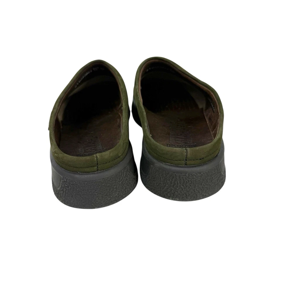Mephisto Air-Jet Olive Leather Mules Clogs Womens Sz 9 (UK 6.5) Green Slip On - Image 4 of 4