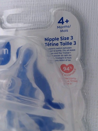 MAM Baby Flaschennippel Fast Flow Nippel Level 3 für 4+ Monate 4er Pack - Bild 4 von 14