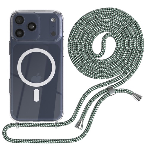 MagSafe Łańcuszek do telefonu komórkowego Apple iPhone 17 Pro Max Cover Łańcuszek Jasnozielony Kamuflaż