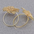  10pcs Exquisite Flower Napkin Rings Fashion Napkin Holder Metal Napkin Buckle