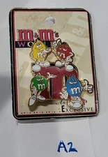 M&M's Pin Vintage Collector Lapel Pin New Old Stock
