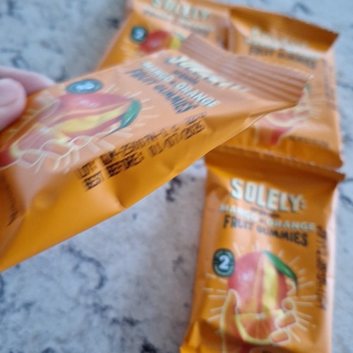 4 Packs Solely Organic Mango & Orange Whole Fruit Gummies Snacks 0.7 Oz 1/2026 - Picture 2 of 4