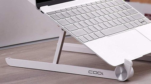 Codi A09041 Portable Laptop Stand White Apple Macbook iPad Folding Travel - Picture 2 of 4