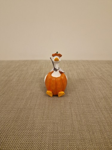 Next Orange Kürbis Gans Ornament/Home Office Ente Herbst Skulptur Geschenk Neu - Bild 3 von 5