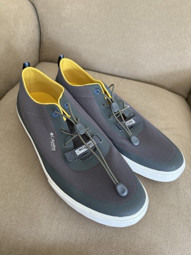 Columbia Para Hombre Dorado CVO PFG Zapatos de Barco Talla 14 BM4615-033 Gris Descalzo Agua - Imagen 3 de 12