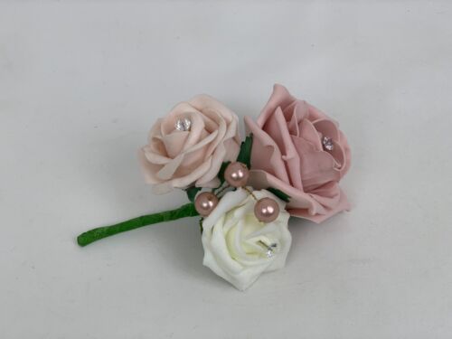 Wedding bouquets ,rose gold ,brides posy ,flowers bridesmaid, flower girl wand - Picture 12 of 17