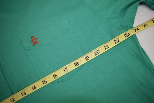 Penguin Shirt VTG Grand Slam Munsingwear Size M/L 80s Green Red Penguin - Picture 7 of 7