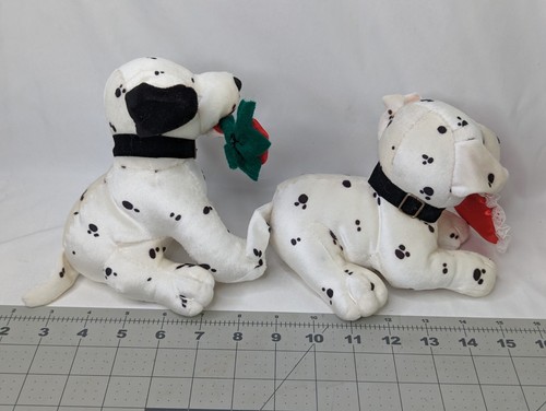 Cuddle Wit Dalmatian Dog Plush Lot Rose Heart 7 Inch Stuffed Animal Toy - Picture 6 of 12