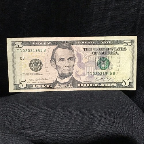 February Birthday Note 02-03-1945 Fancy Serial Number Federal 2006 Series - Picture 11 of 14