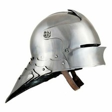 Medieval Knights German Sallet helmet Visored Sallet Armor LARP costume helmet