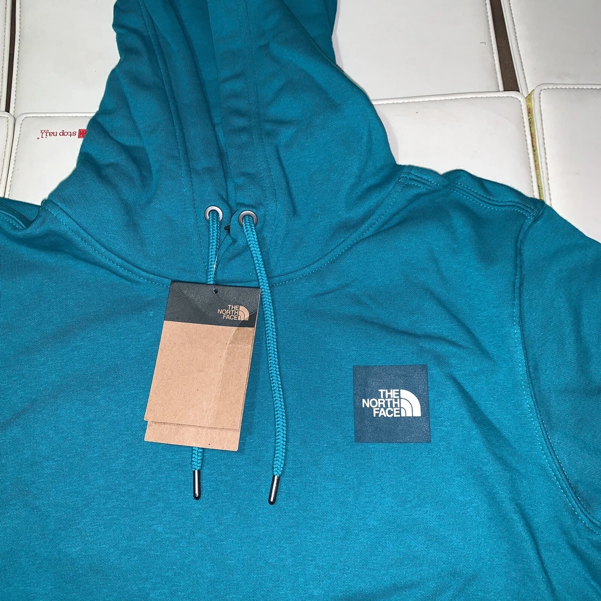 The North Face Mens 2.0 Box Pull Over Hoodie Fanfare Green Size