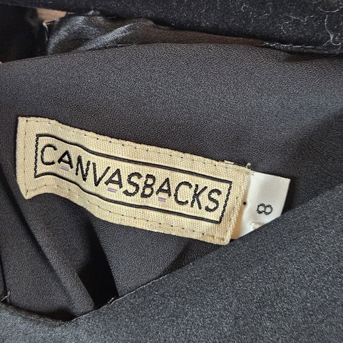 Vintage CanavasBacks Dress Velvet Burnout Formal Sz 8 Fairy Whimsigoth NWT - Picture 17 of 19