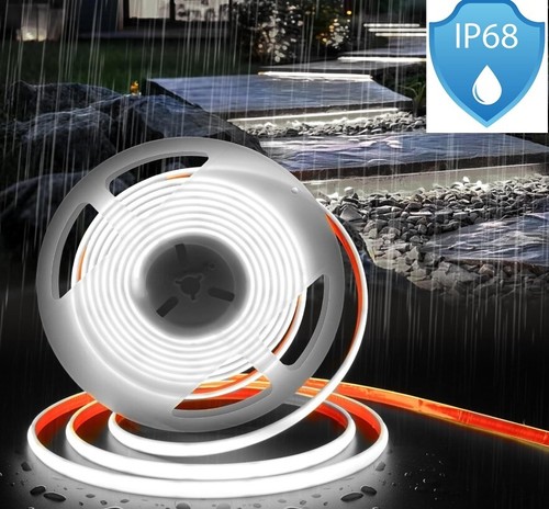 Striscia 2800 LED COB 150W Impermeabile 10MT Monocolore Tagliabile DC 24V IP68 - Foto 4 di 10