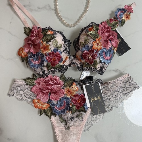 Lingerie Bra & Panty Made in Japan Wacoal Salute Group 59PI Dedicated 30A to 36H - Picture 2 of 8