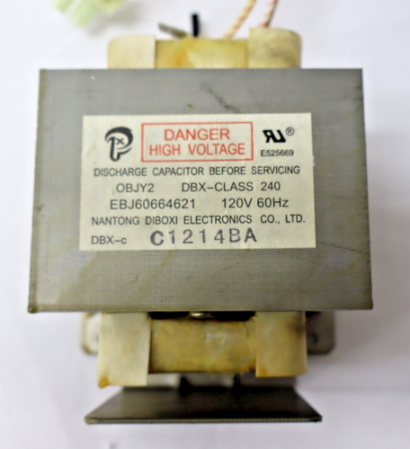 LG Microwave High-Voltage Transformer EBJ60664610 for LMV1764ST - Picture 2 of 5