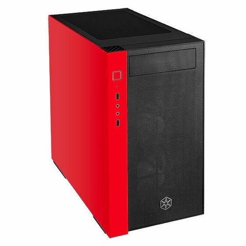 Silverstone RL08BR-RGB (Black & Red, RGB Fan, Tempered Glass) MATX/Mini-DTX/ITX - Picture 2 of 11