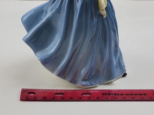 Vintage 1963 Royal Doulton #2304 "Adrienne" 8-inch Tall Bone China Lady Figurine - Picture 6 of 9