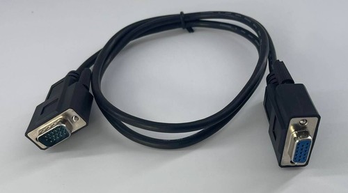 VGA-Verlängerungskabel der Fa. Selectric-15polig-Stecker schwarz 100 cm NEU - Bild 3 von 3