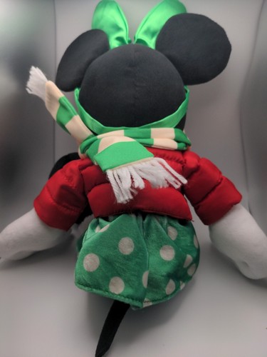 Traje de vacaciones de Navidad de 16" Minnie Mouse muñeca juguete de peluche 2021 - Imagen 2 de 3