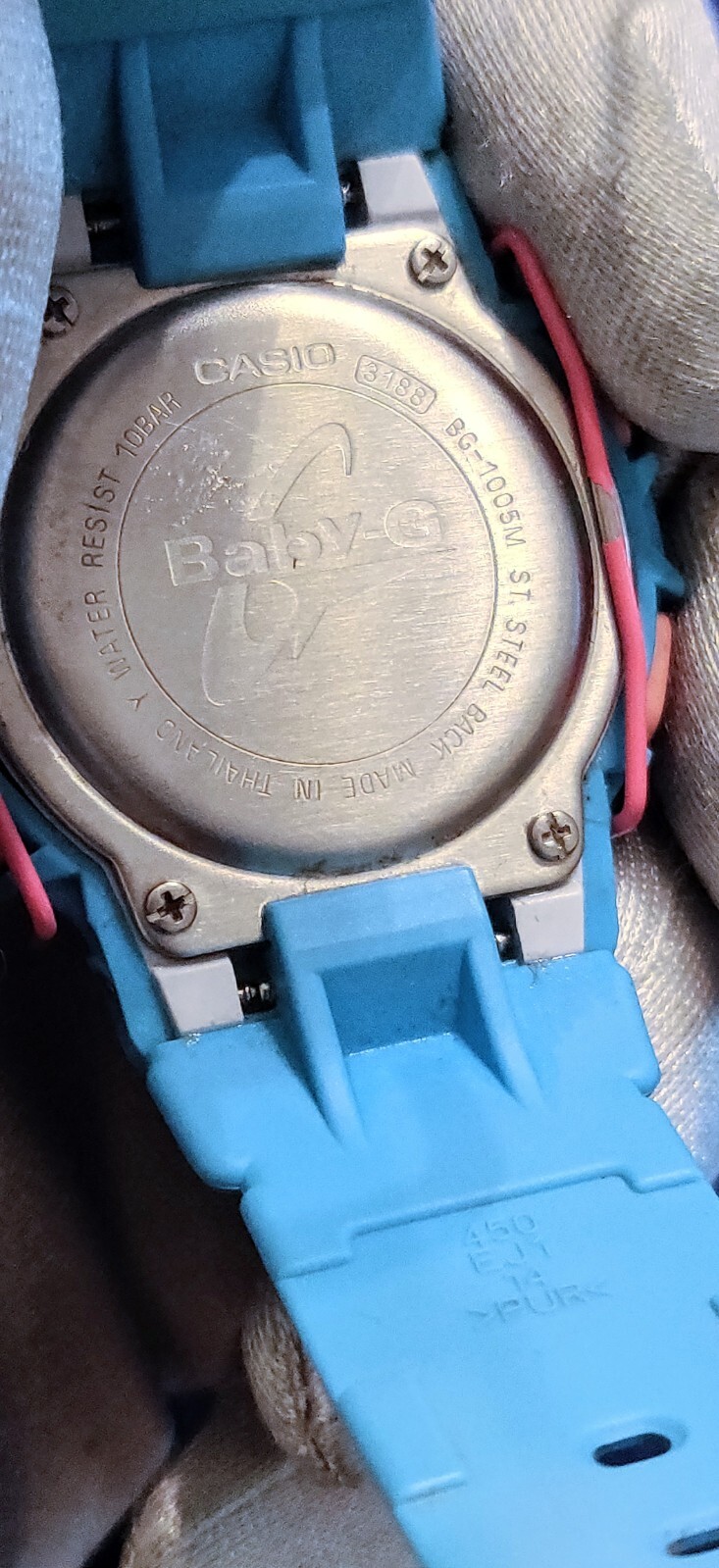 Casio Baby G World Time Digital Watch Bg-1005m 3188 Pink White ...