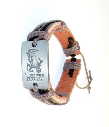 Bracciale Surfer Rettangolare Costellazione Zodiaco Oroscopo Astrologia Unisex - Foto 48 di 51