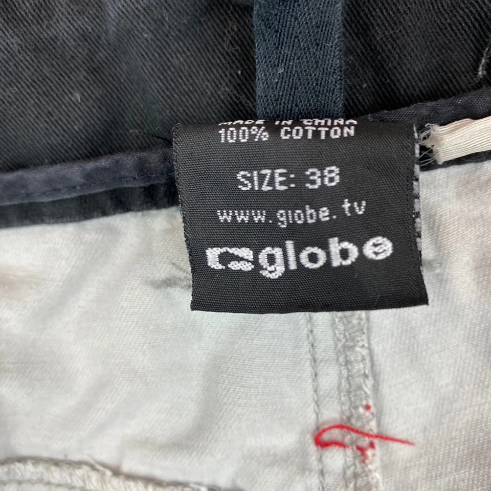 Pantalones Cortos Callejeros Marca Globe Gris Estampado Geo Camuflaje Talla 38 Skate Foto 4 de 4