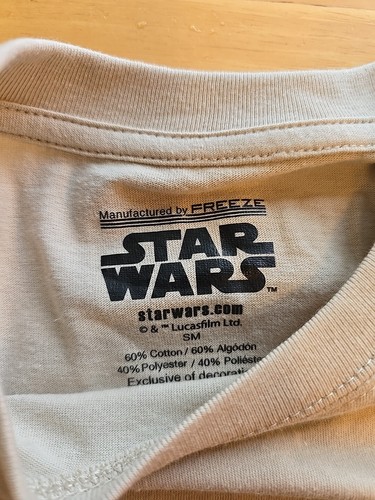 Star Wars Baby Yoda T-shirt Womans Size Small Wearable Art Grogu Felt Print - Picture 5 of 7