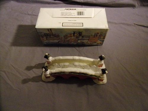1991 Hearthside Village Porcelain Bridge Christmas Decoration in Box Noma - Picture 3 of 4