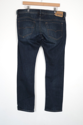 Pantalones de mezclilla para hombre Diesel THAVAR elásticos ajustados azules W34 W35 L29 lavado 0814 W - Imagen 3 de 14
