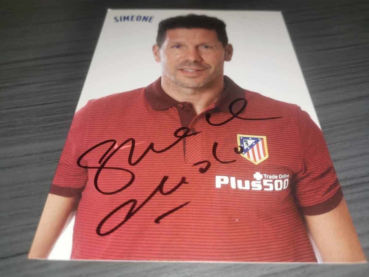Diego Simeone hand signed Atlético Madrid autograph card | eBay Diego Simeone hand signed Atlético Madrid autograph card | eBay