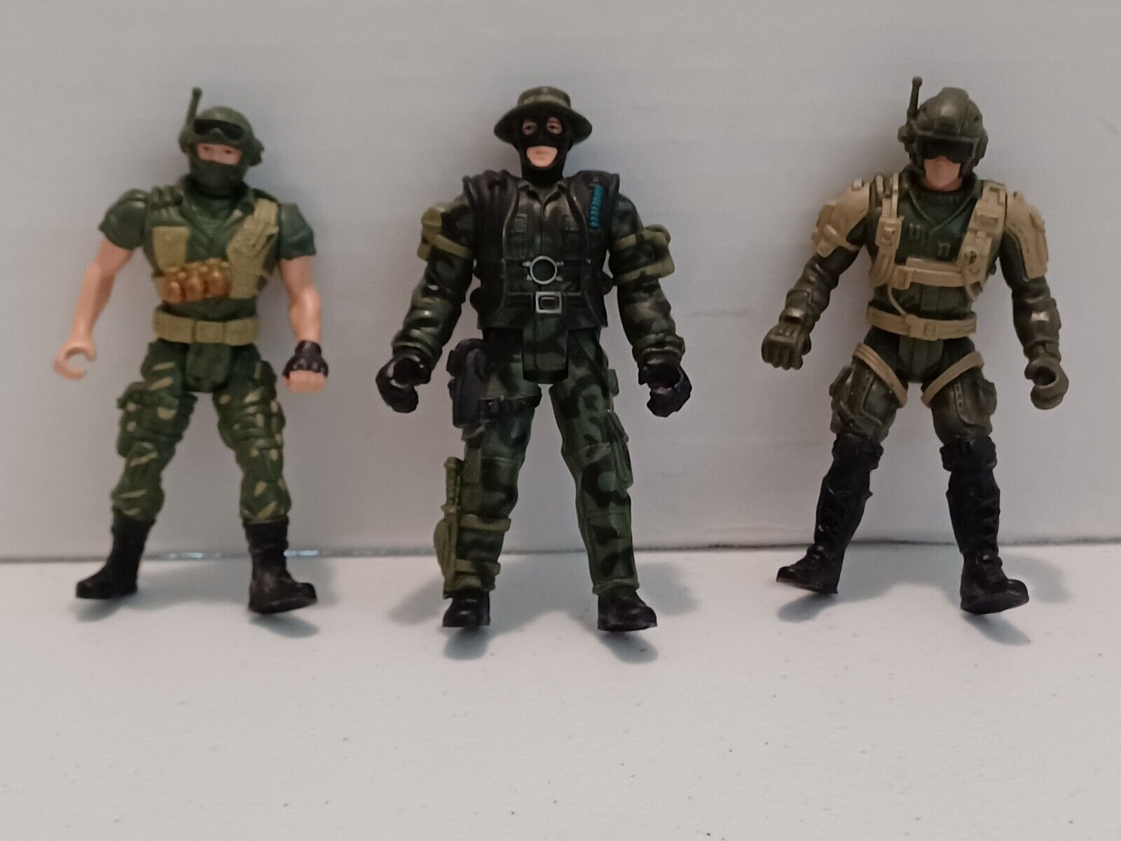 Lot of 3 Chap Mei SOLDIER FORCE IV Combat Military Trooper Action Figure Toy