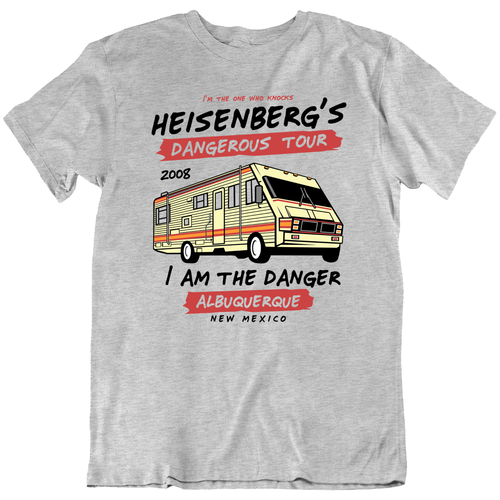 Dangerous Tour Heisenberg's Breaking Bad New Mexico Funny T-Shirt Tee Gift New - 第 10/15 張圖片