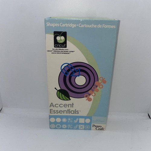 CRICUT SHAPE Accent Essentials Cartridge Used Complete in Box Provo Craft - Picture 1 of 3