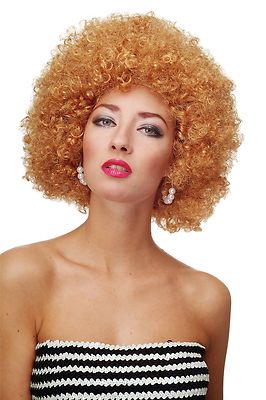 Perücke Afroperücke Afro 70er Jahre Party Funky Disco Foxy Goldblond PW0011-P27