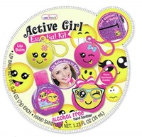 Hot Focus Active Girl Essential Lip Balm Emoji Kit Set Dress Up Slumber Party Hot Focus Active Girl Essential Lip Balm Emoji Kit Set Dress Up Slumber Party