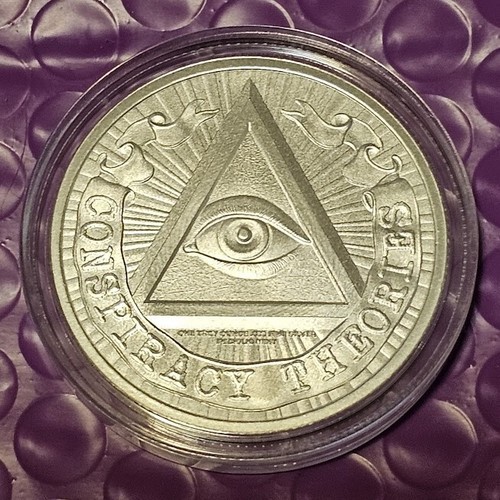 Flat Earth In Capsule; INTAGLIO MINT; 1 Troy oz .999 Pure ART Silver Round - Picture 2 of 4