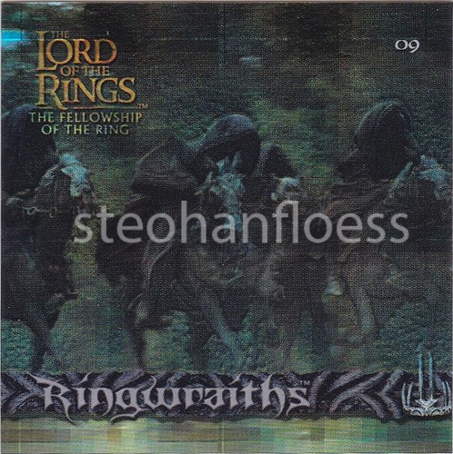 2002 Artbox Lord of the Rings Chrome Refractor Stickers You Pick Finish Your Set - Picture 16 of 42